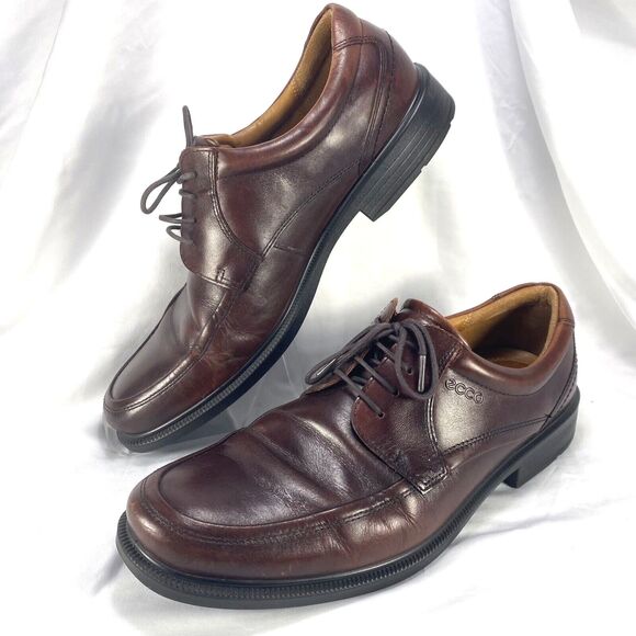 ECCO Men\'s Brown Leather Dress Shoes Lace Up Size 46 Used Good Condition main image 10